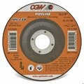 Cgw Abrasives Flat Depressed Center Wheel, 6 in Dia x 1/8 in THK, 24 Grit, Aluminum Oxide Abrasive 45207